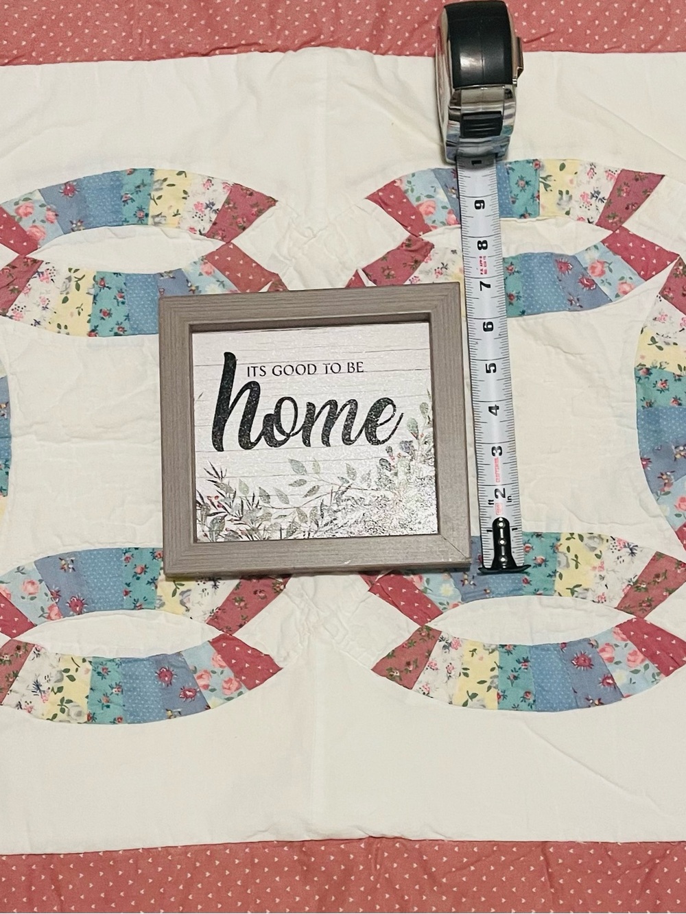 Rustic 'Home' Wall Sign in Gray